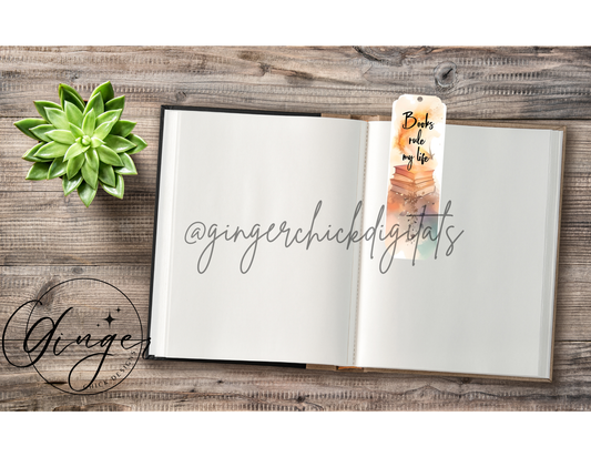 Books Rule my Life Bookmark