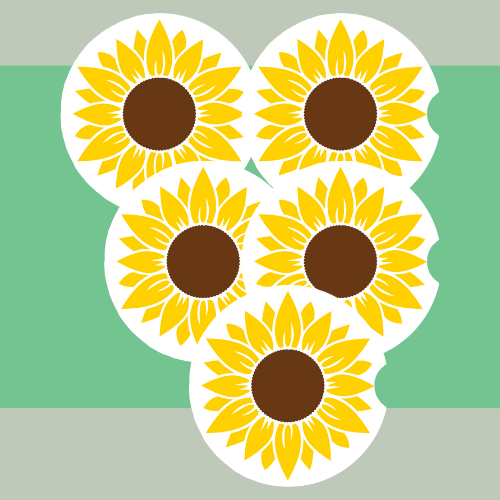 Sunflower Car Coaster
