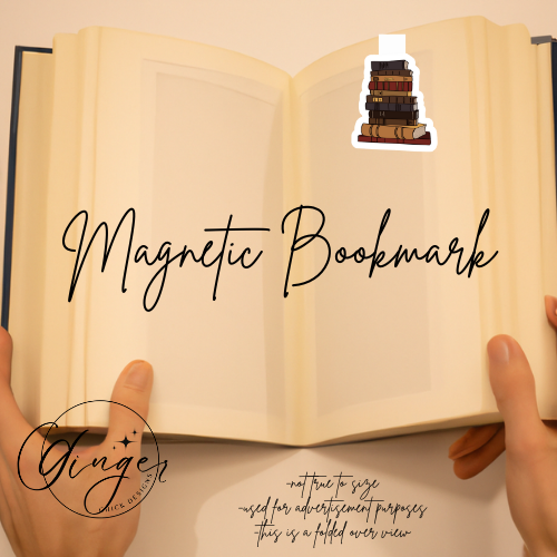 Stacked Books Magnetic Bookmark