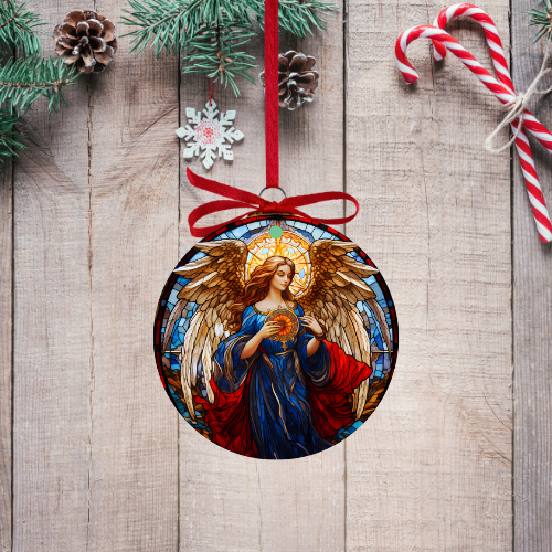 Stained Glass Angel Ornaments