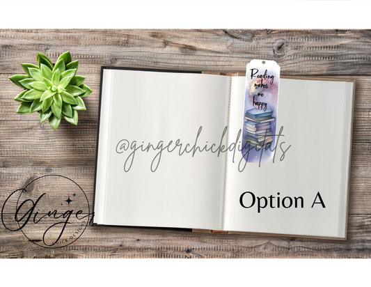 Book Lover Water Color Sublimation Bookmark