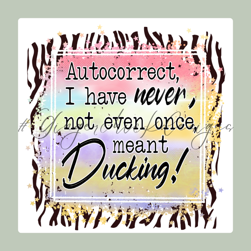 Autocorrect Ducking 2x2 Magnet