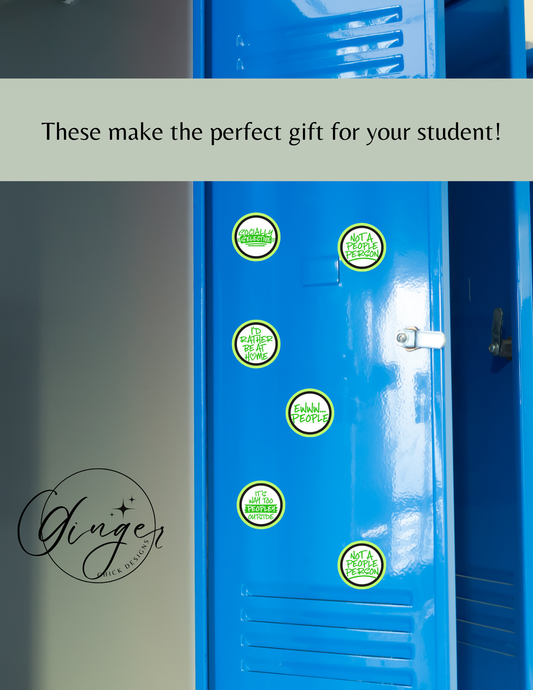 Anti - Social Button Magnets