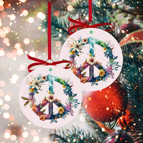Peace Sign Ornaments