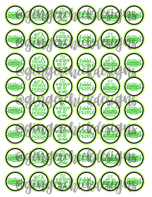 Anti-Social Bottle Cap Image