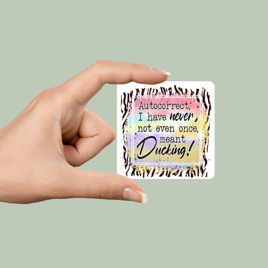 Autocorrect Ducking 2x2 Magnet