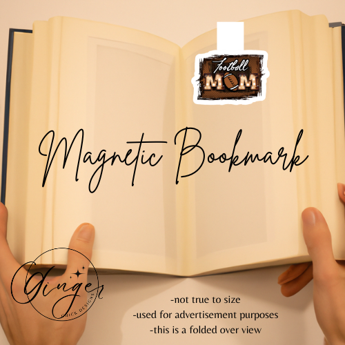 Football Mom Magnetic Bookmark