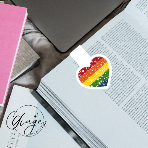 Pride Heart Magnetic Bookmark
