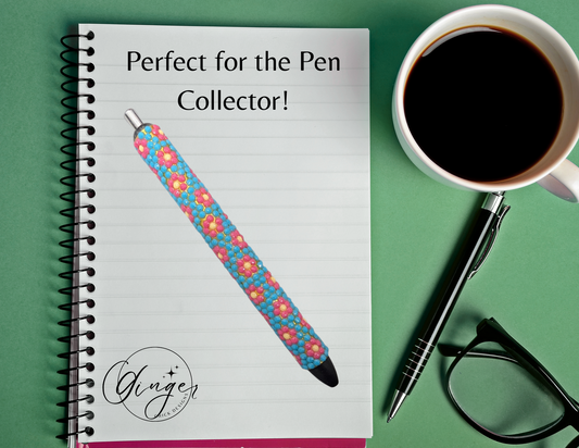 Pink Daisies Diamond Art Ink Joy Gel Pen