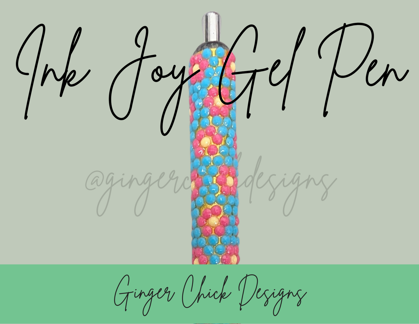 Pink Daisies Diamond Art Ink Joy Gel Pen