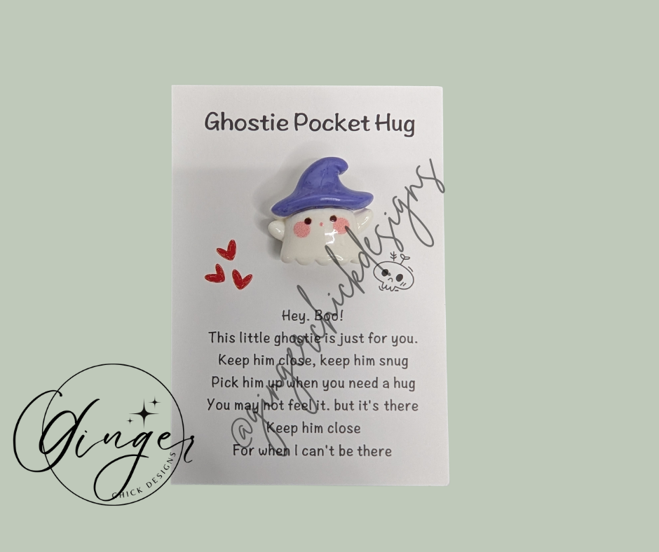 Purple Ghost Pocket Hug