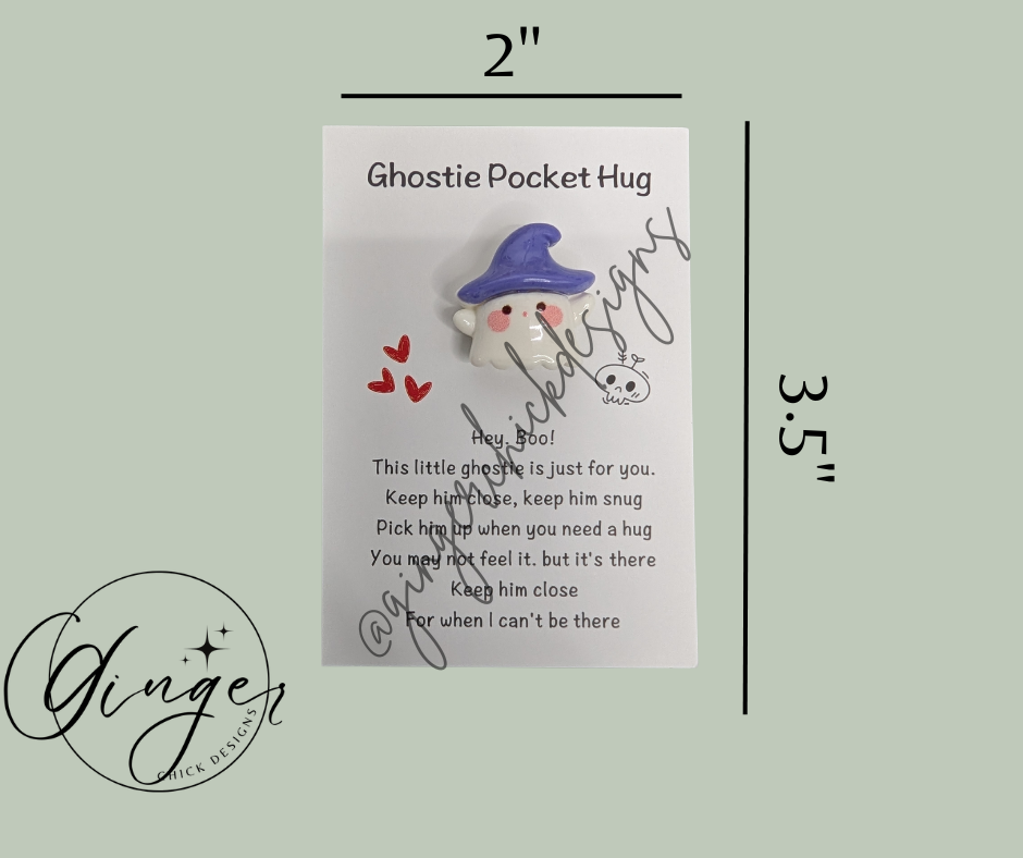 Purple Ghost Pocket Hug