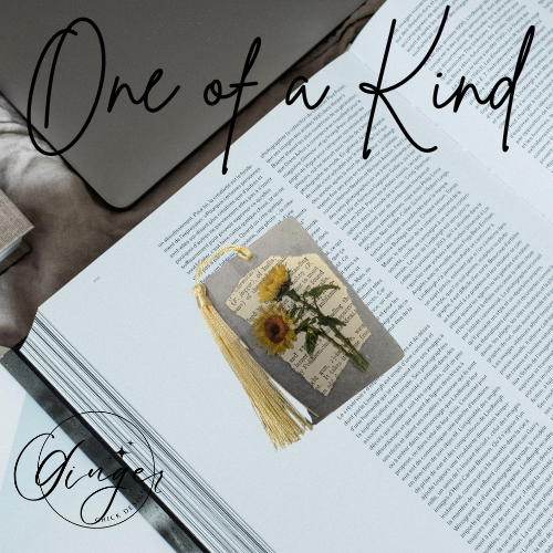 Sunflower Stems Dictionary Acrylic Bookmark