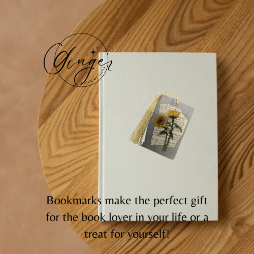 Sunflower Stems Dictionary Acrylic Bookmark