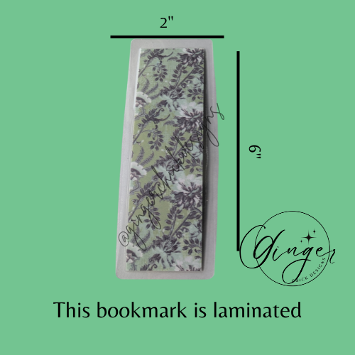 Vintage Wallpaper Laminated Bookmark