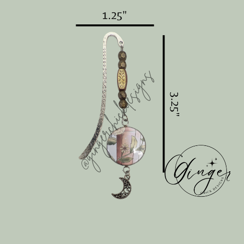 Crystal Moon Hook Bookmark