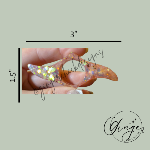 Peach Wave Thumb Bookmark