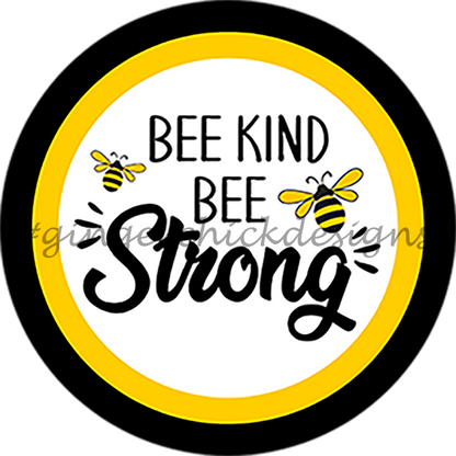 Honey Bee Pin-Back Design