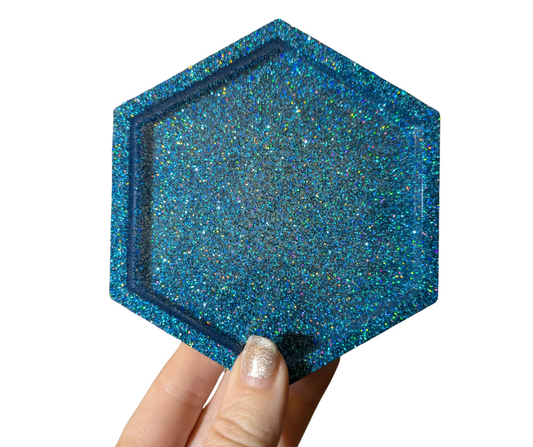 Turquoise Resin Coaster