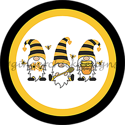 Honey Bee Pin-Back Design