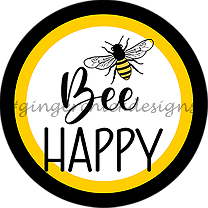 Honey Bee Pin-Back Design