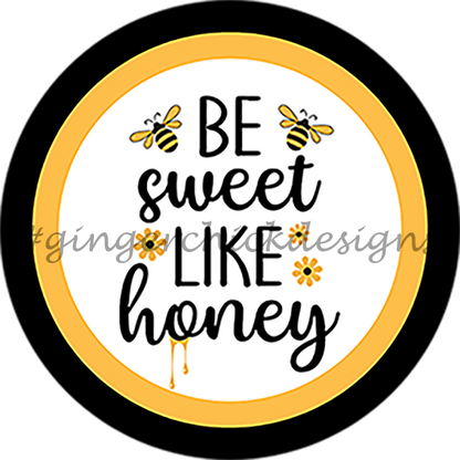 Honey Bee Pin-Back Design