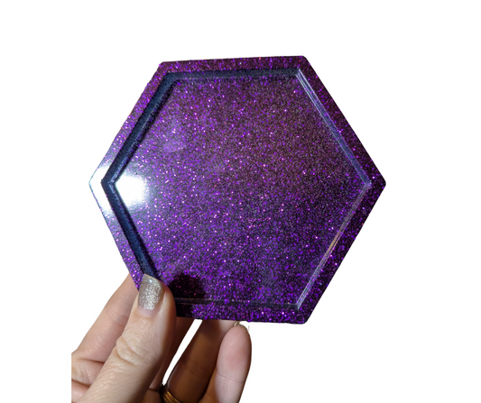 Purple Lovers Resin Coaster