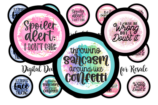 Me Sarcastic? Bottle Cap Images