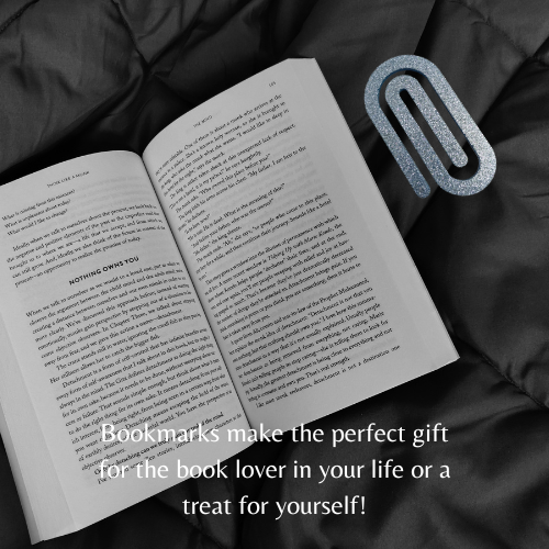 Blue with Glitter Jumbo Paperclip