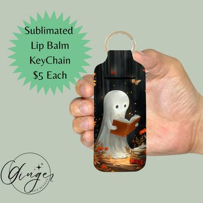 Reading Ghost Lip Balm Keychain