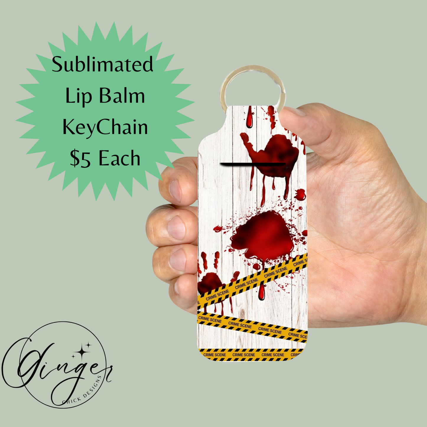 True Crime Lover Lip Balm Keychain