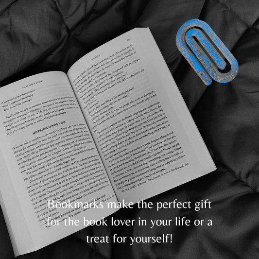 Blue and Gray Jumbo Paperclip