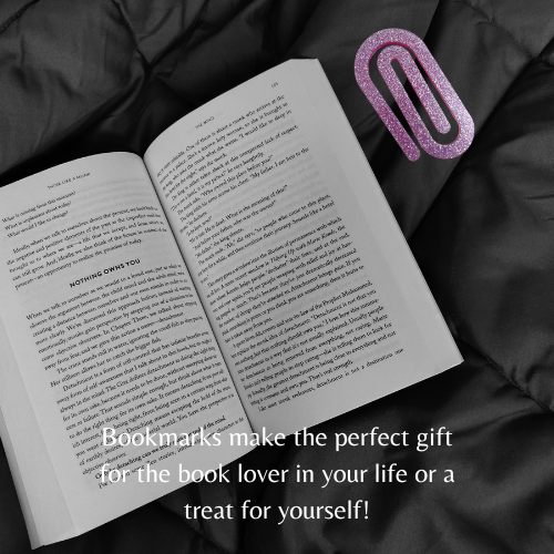 Pink with Glitter Jumbo Paperclip