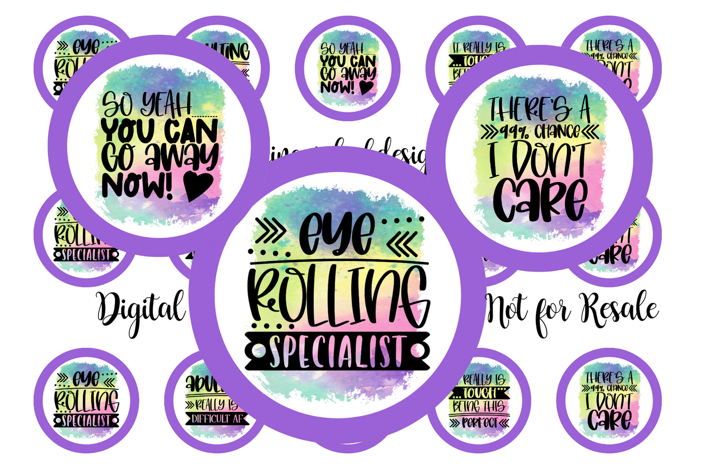 Sarcasm Eye Roll Bottle Cap Images