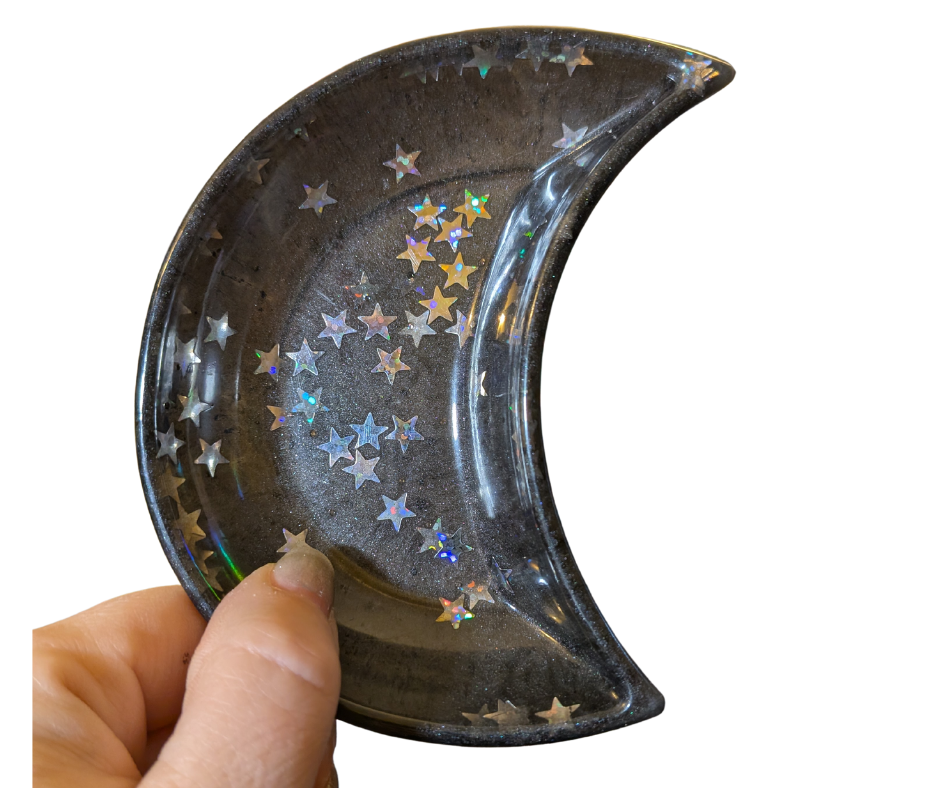 Stary Night Moon Trinket Dish