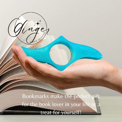 Light Aqua Thumb Bookmark