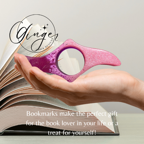 Pink Speckle Thumb Bookmark