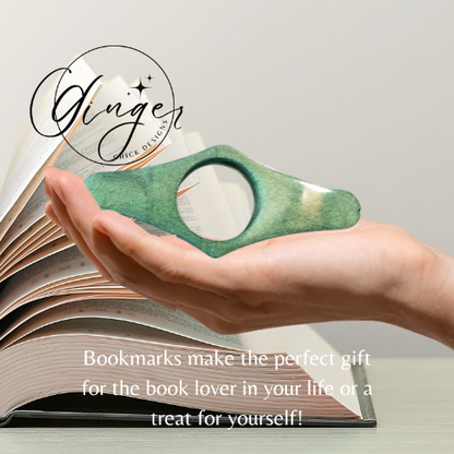 Dark Green Thumb Bookmark