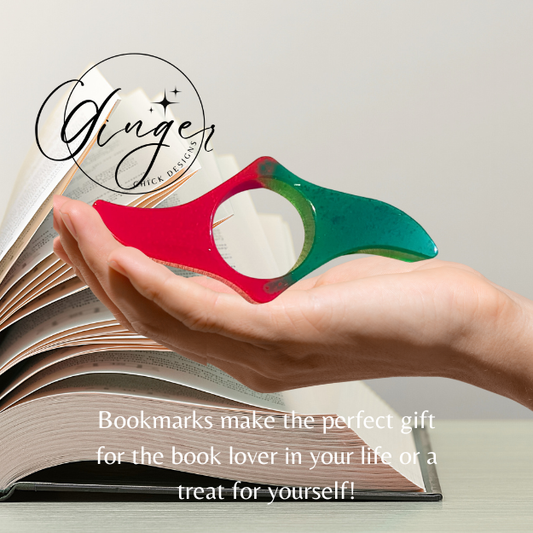 Neon Pink and Green Thumb Bookmark