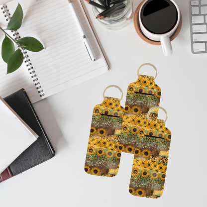 Sunflower Patch Lip Balm Keychain