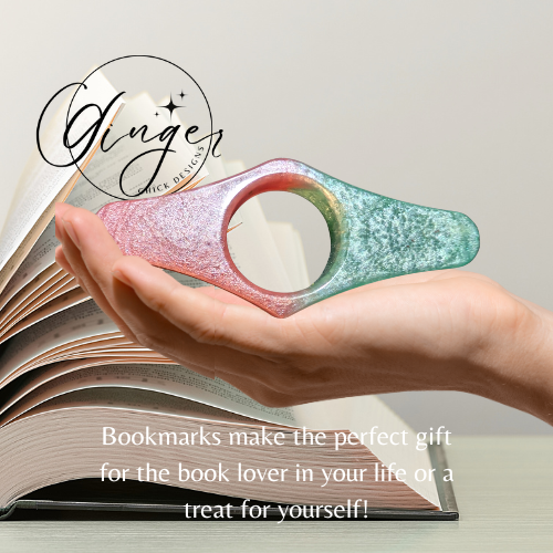 Pink and Green Thumb Bookmark