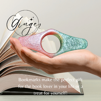 Pink and Green Thumb Bookmark