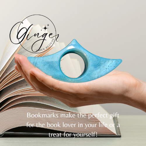 Baby Blue Thumb Bookmark
