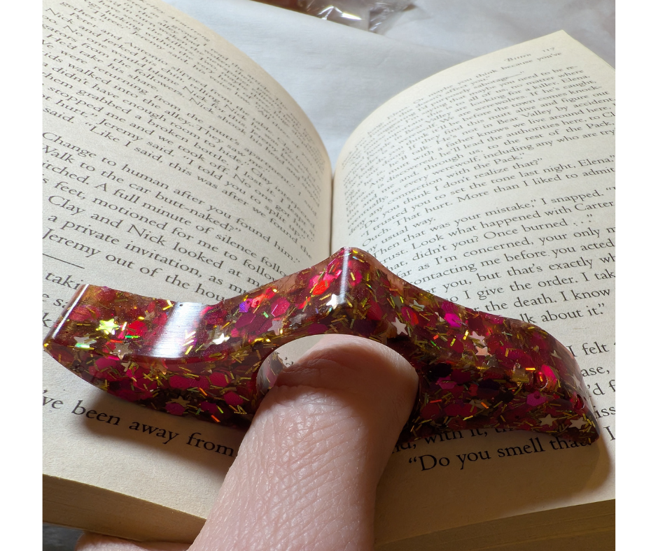 Happy New Year Wave Thumb Bookmark