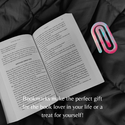Pink and Aqua Jumbo Paperclip