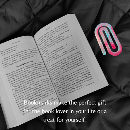 Pink and Aqua Jumbo Paperclip