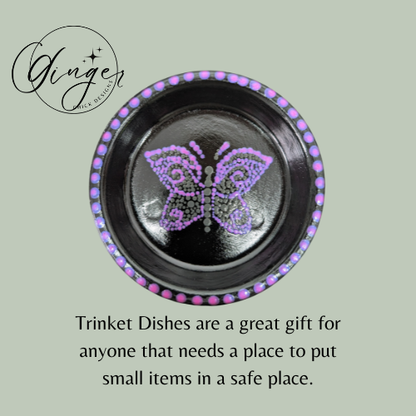 Dot Friend Pink Butterfly Trinket Dish