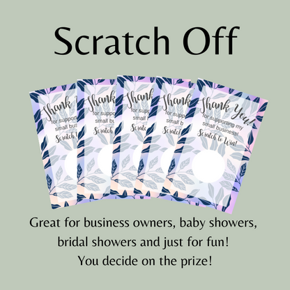 Purple Leaves Digital Scratch-Off Ticket