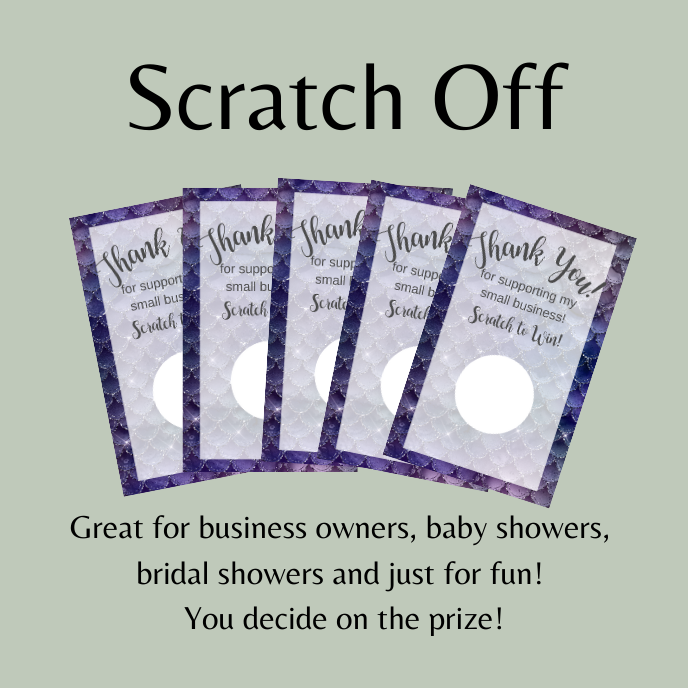 Purple Mermaid Digital Scratch off Ticket