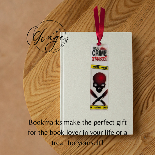 True Crime Junkie Acrylic Bookmarks